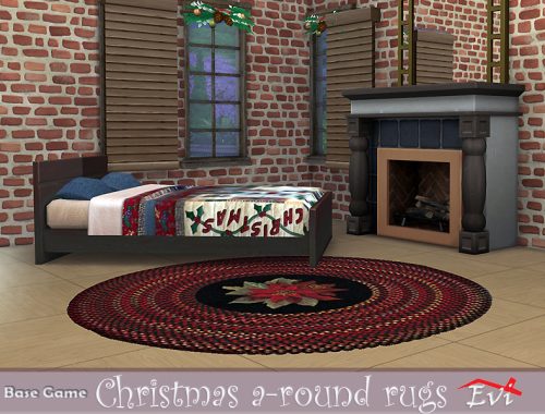 Christmas a-round rugs