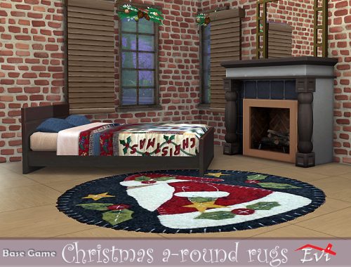 Christmas a-round rugs