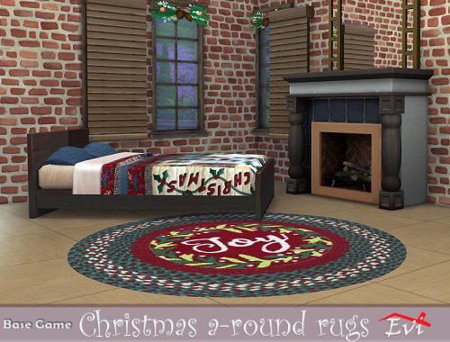 Christmas a-round rugs