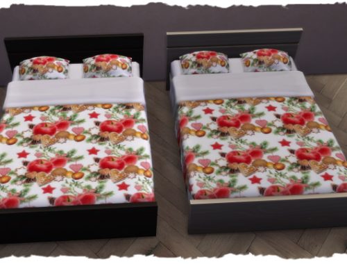 Christmas beds by Chalipo at All 4 Sims