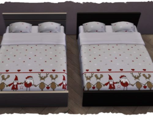 Christmas beds by Chalipo at All 4 Sims