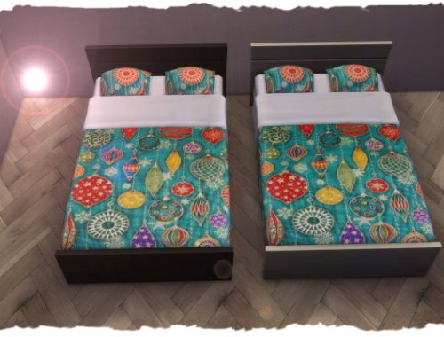 Christmas beds by Chalipo at All 4 Sims