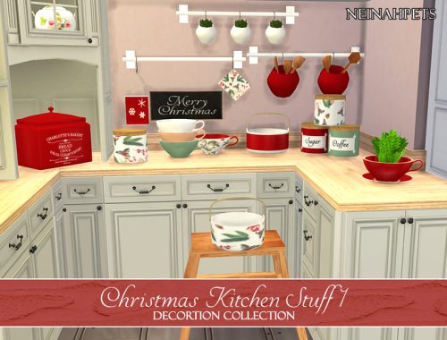 Christmas Kitchen Stuff Collection I {Mesh Required}