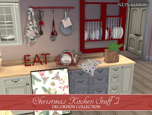 Christmas Kitchen Stuff Collection II {Mesh Required}