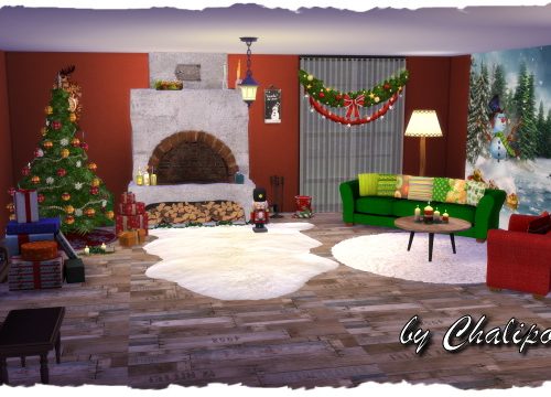 Christmas room by Chalipo at All 4 Sims