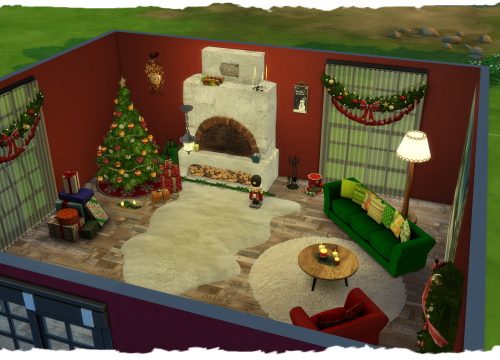 Christmas room by Chalipo at All 4 Sims
