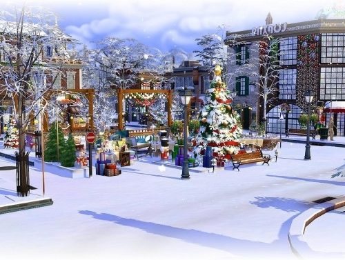 Christmas Village by chipie-cyrano at L’UniverSims