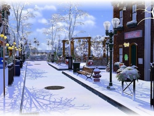 Christmas Village by chipie-cyrano at L’UniverSims