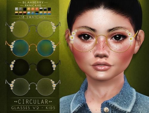 Circular glasses for Kids at Blahberry Pancake