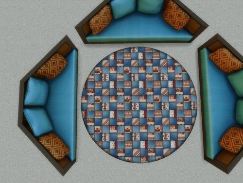 Circular Jean Rug by AdonisPluto