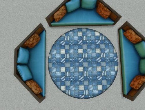 Circular Jean Rug by AdonisPluto