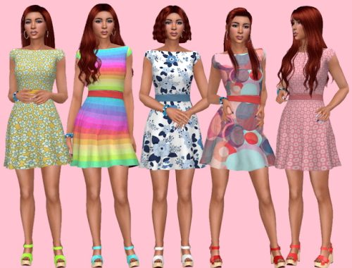 City Living Dress Recolors at Annett’s Sims 4 Welt