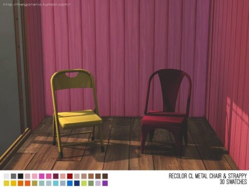 CL Metal Chair & Strappy at Helga Tisha