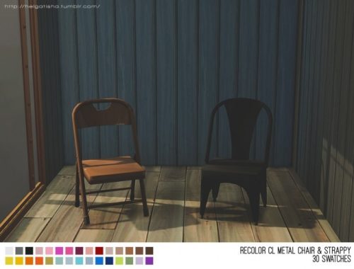 CL Metal Chair & Strappy at Helga Tisha