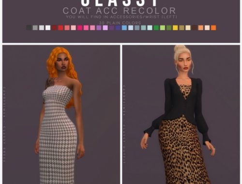 CLASSY DRESS & OUTFIT at Candy Sims 4