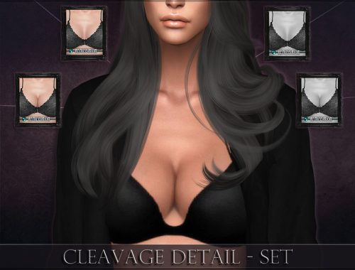 Cleavage Detail SET - Full coverage & Overlay