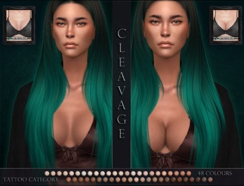 Cleavage Detail SET - Full coverage & Overlay