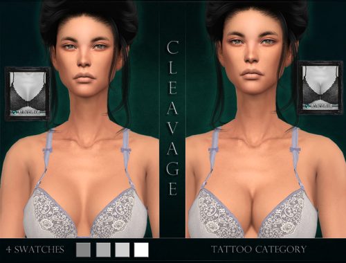 Cleavage Detail SET - Full coverage & Overlay