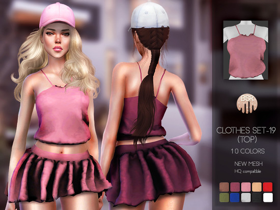 Clothes SET-19 (TOP) BD84 - The Sims 4 Catalog