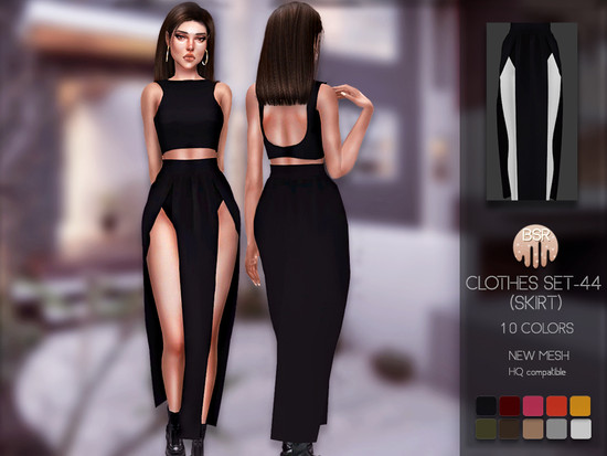 Clothes SET-44 (SKIRT) BD176 - The Sims 4 Catalog