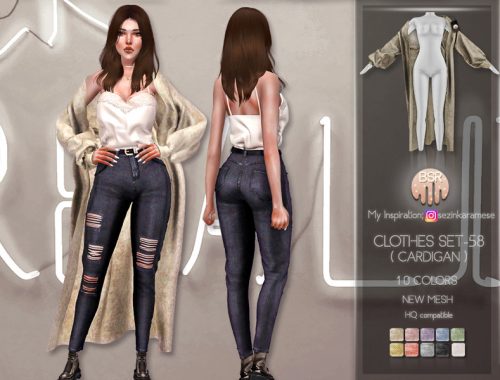 Clothes SET-58 (CARDIGAN) BD229