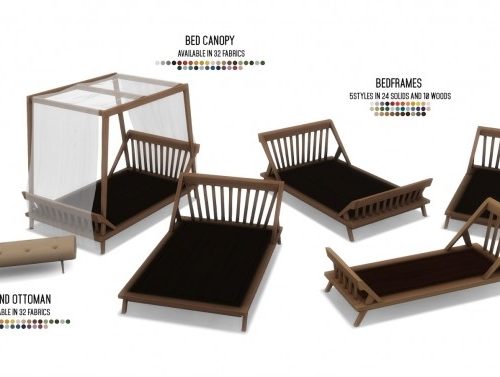 Coba Collection Bedroom Set 14 Items at Simsational Designs