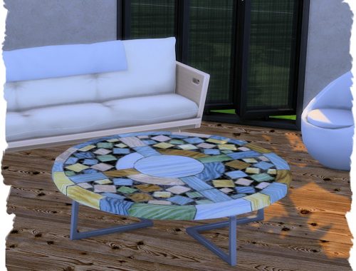 Coffee table eco-round by Chalipo at All 4 Sims