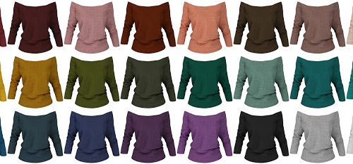 Cold shoulder sweater at LazyEyelids