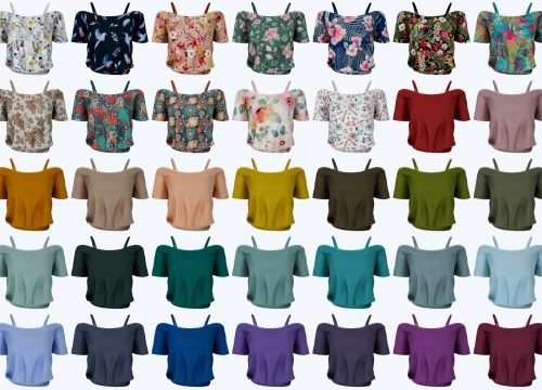 Cold shoulder top at LazyEyelids