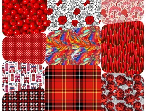 Collection 80 Red Pattern at Annett’s Sims 4 Welt