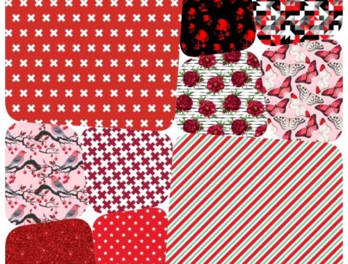Collection 80 Red Pattern at Annett’s Sims 4 Welt