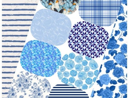 Collection 90 Blue Pattern at Annett’s Sims 4 Welt