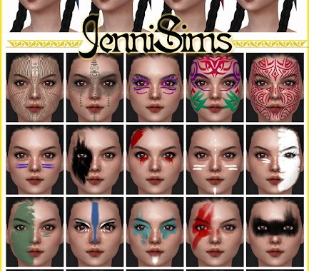 Collection Acc Spirits Of Natives Eyeshadow & Tattoos at Jenni Sims