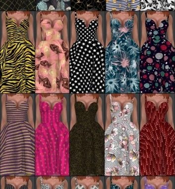Colores Urbanos Dress 24 & 29 Recolors at Annett’s Sims 4 Welt