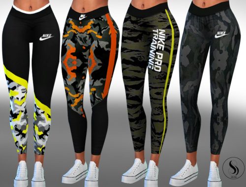 Colorful Athletic Yoga And Fitness Leggings