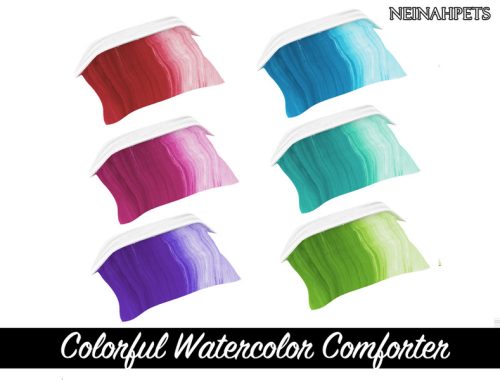 Colorful Watercolor Bedding Collection {Mesh Required}