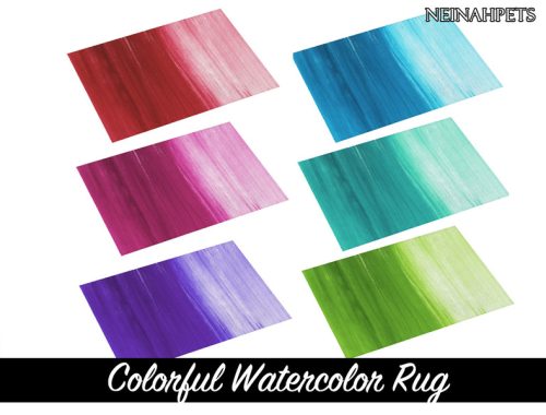 Colorful Watercolor Bedding Collection {Mesh Required}
