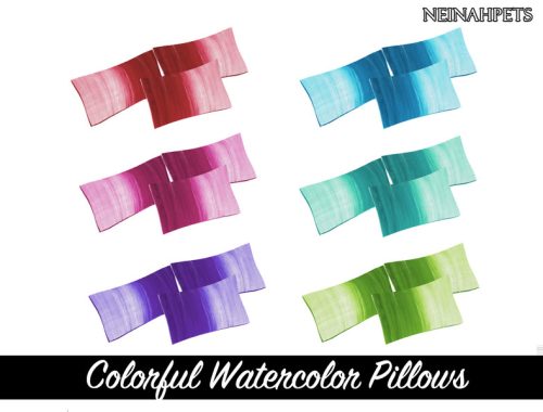 Colorful Watercolor Bedding Collection {Mesh Required}