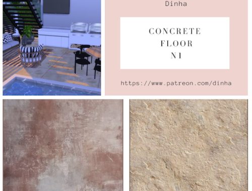 Concrete Floor N1 – 7 Swatches at Dinha Gamer