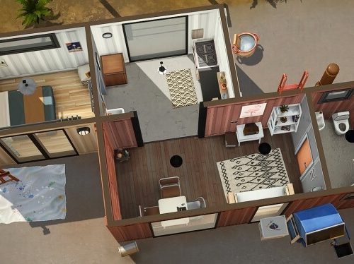 Container Duo Starter House at Simsontherope