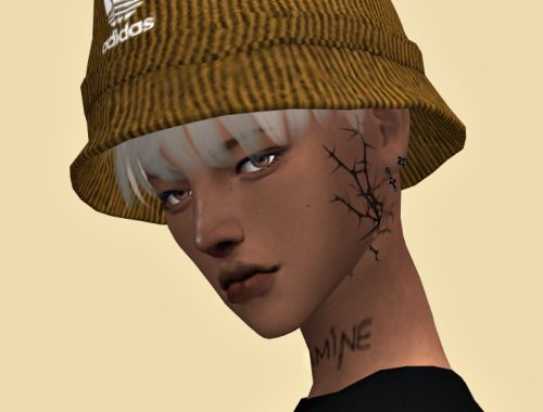 Corduroy bucket hat at Lemon Sims 4