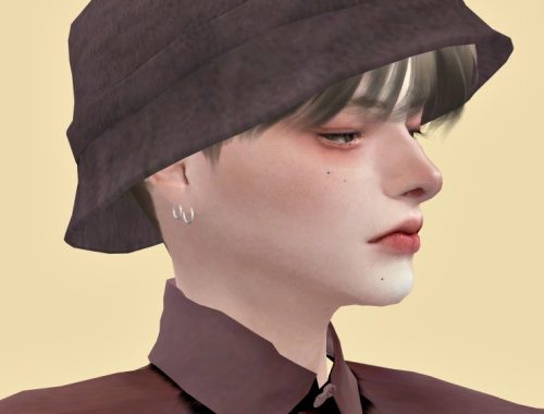 Corduroy bucket hat at Lemon Sims 4