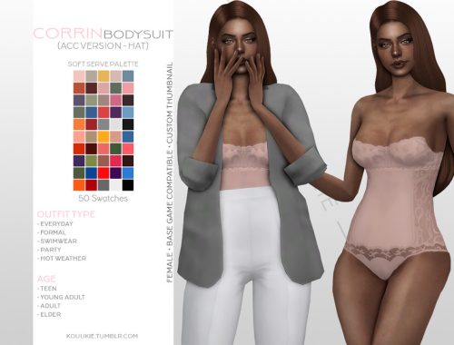 Corrin Bodysuit - Accessory Version