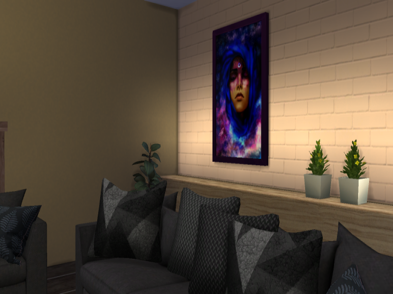 Cosmick Warrior Painting - The Sims 4 Catalog