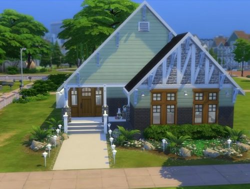 Cottage Family Home NO CC by zhepomme at Mod The Sims