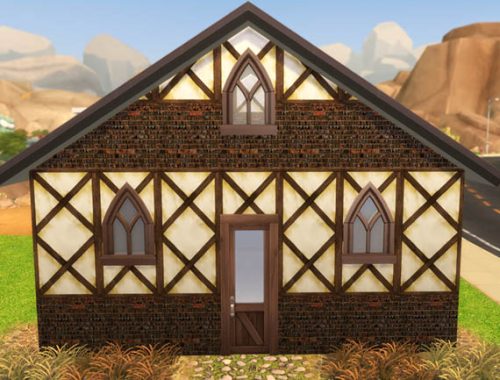 Cottage Wall by sylvia60 at Blacky’s Sims Zoo