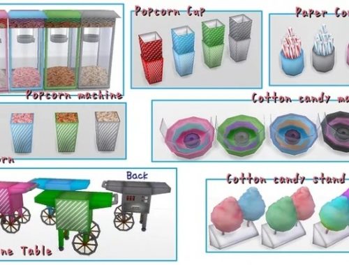 Cotton Candy & Popcorn sets at A-luckyday