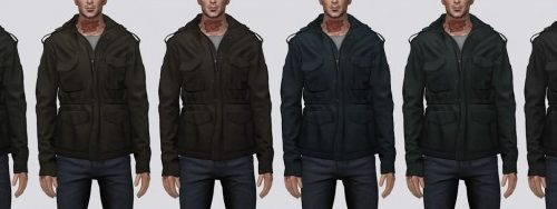 Cotton Cargo Jacket (P) at Darte77