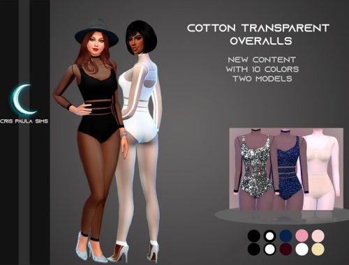 Cotton Transparent Overalls