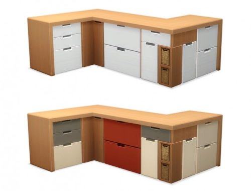 Counter & Island for Tiny Houses at Around the Sims 4